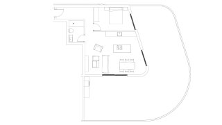 Apartment floor plan, 1 bedroom in VITANIA No. 4